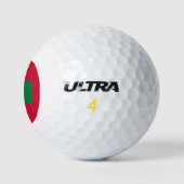 Vlag van Malediven Golfballen (Logo)
