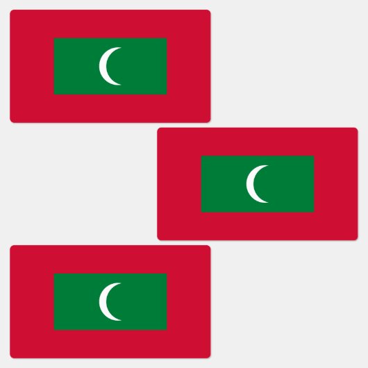 Vlag van Malediven Labels (Groep)