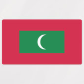 Vlag van Malediven Labels (Design 1)