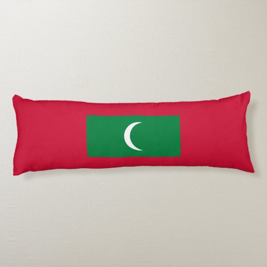 Vlag van Malediven Lichaamskussen (Achterkant)