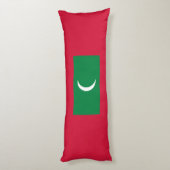 Vlag van Malediven Lichaamskussen (Achterkant (Verticaal))