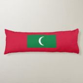 Vlag van Malediven Lichaamskussen (Voorkant)