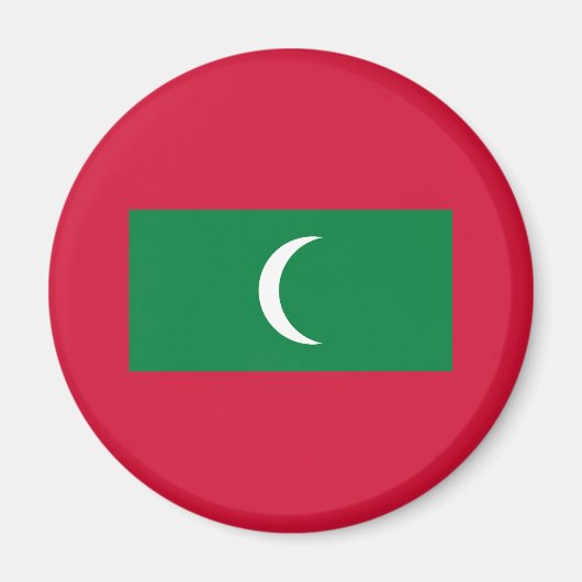 Vlag van Malediven Magneet (Voorkant)