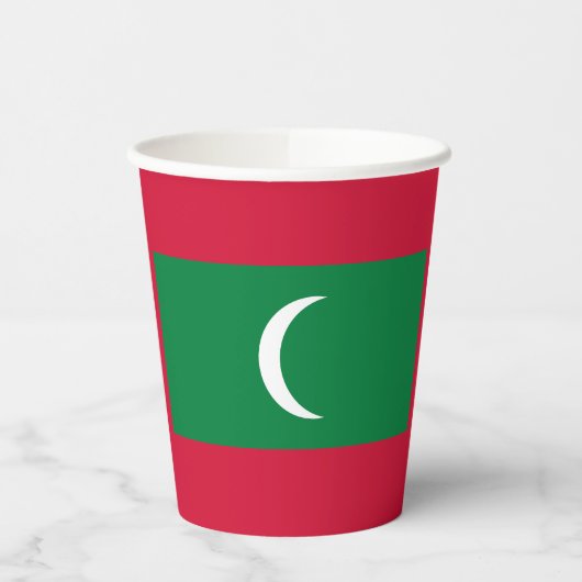 Vlag van Malediven Papieren Bekers (Links)