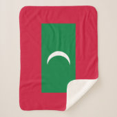 Vlag van Malediven Sherpa Deken (Voorkant)