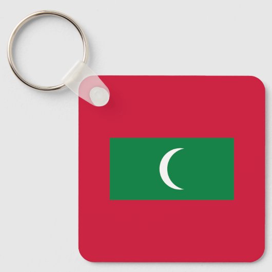 Vlag van Malediven Sleutelhanger (Voorkant)