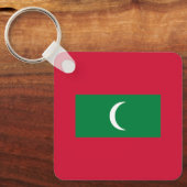 Vlag van Malediven Sleutelhanger (Voorkant)
