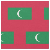 Vlag van Malediven Stof (Close Up)