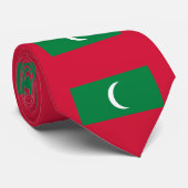 Vlag van Malediven Stropdas (Opgerold)
