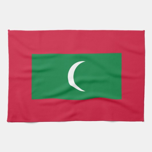 Vlag van Malediven Theedoek (Horizontaal)