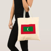 Vlag van Malediven Tote Bag (Voorkant (product))