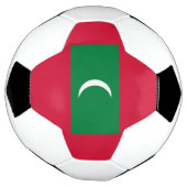 Vlag van Malediven Voetbal (Gedraaid)
