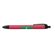 Vlag van Malediven Zwarte Inkt Pen (Bovenkant)