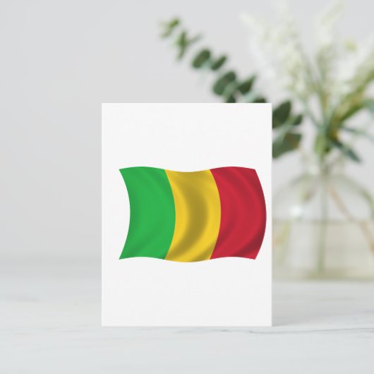 Vlag van Mali Briefkaart (Staand voorkant)