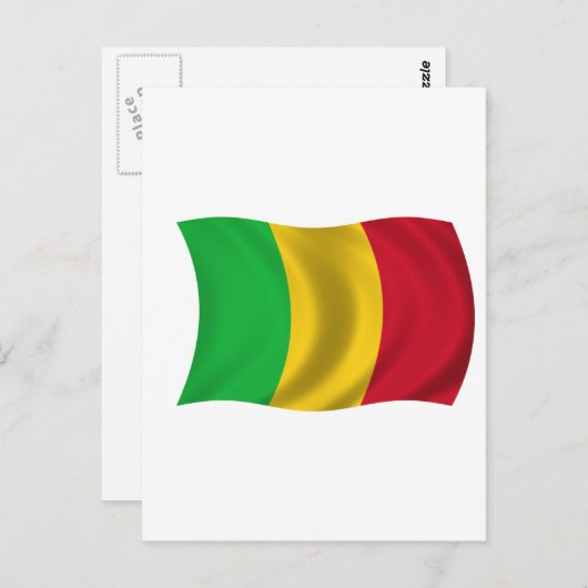 Vlag van Mali Briefkaart (Voorkant / Achterkant)