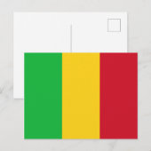 Vlag van Mali Briefkaart (Voorkant / Achterkant)