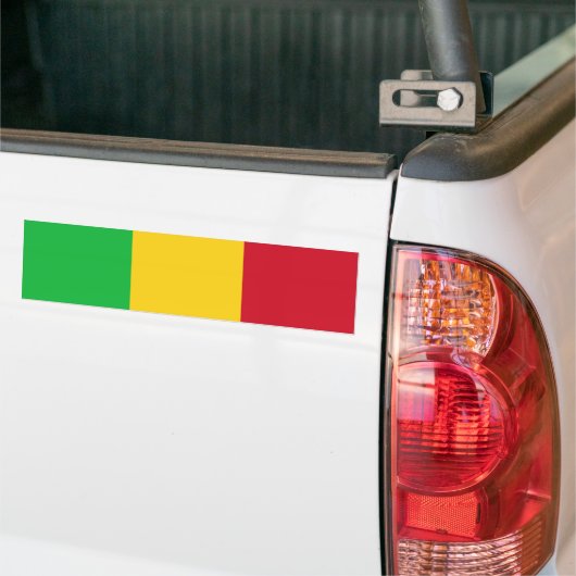 Vlag van Mali Bumpersticker (Op Truck)