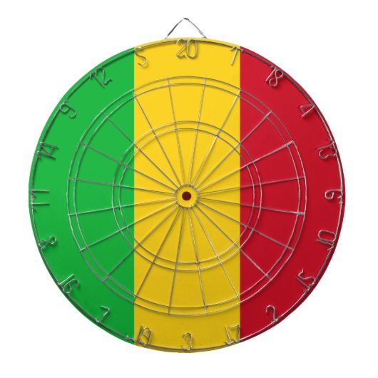 Vlag van Mali Dartbord (Voorkant)