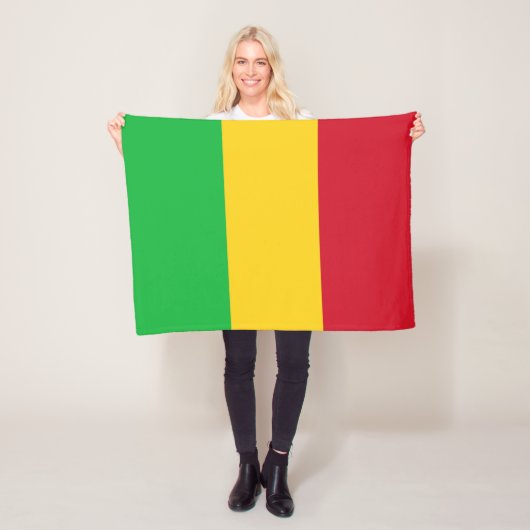 Vlag van Mali Fleece Deken (In situ)