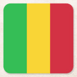 Vlag van Mali Kartonnen Onderzetters<br><div class="desc">Patriottische vlag van Mali.</div>