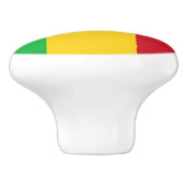 Vlag van Mali Keramische Knop (Zijkant)