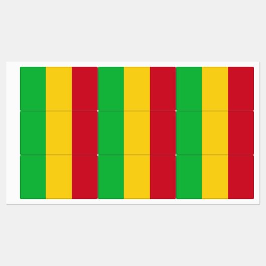 Vlag van Mali Labels (Vel)
