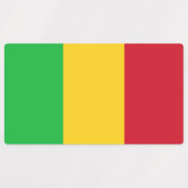 Vlag van Mali Labels (Design 2)