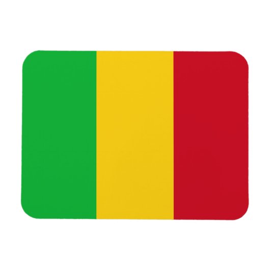 Vlag van Mali Magneet (Horizontaal)