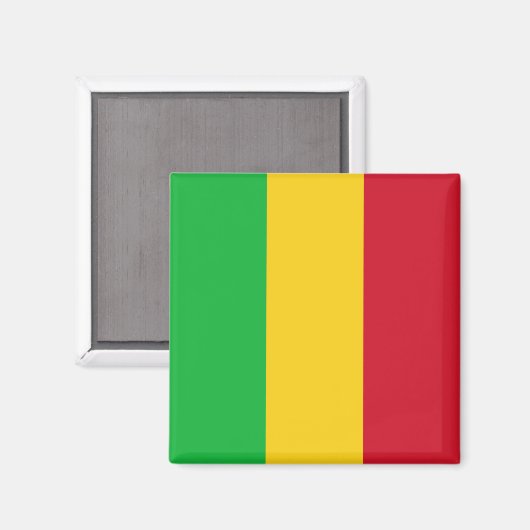 Vlag van Mali Magneet (Voorkant / Achterkant)