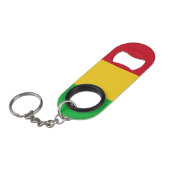 Vlag van Mali Mini Flessenopener (Voorkant Gekanteld)