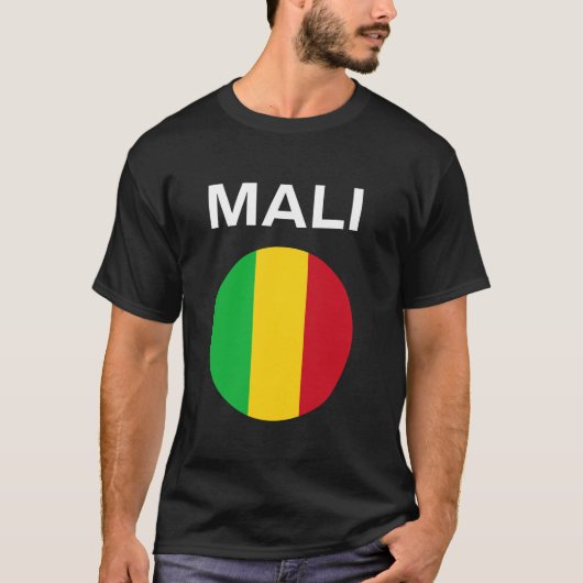 Vlag van Mali modern T-shirt (Voorkant)