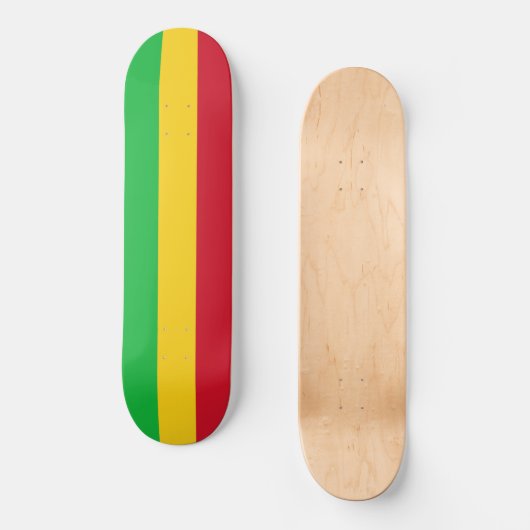 Vlag van Mali Persoonlijk Skateboard (Voorkant)