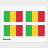 Vlag van Mali Rechthoekige Sticker (Vel)