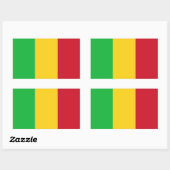 Vlag van Mali Rechthoekige Sticker (Vel)