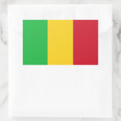 Vlag van Mali Rechthoekige Sticker (Tas)