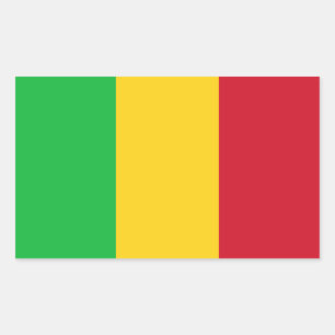 Vlag van Mali Rechthoekige Sticker