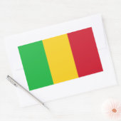 Vlag van Mali Rechthoekige Sticker (Envelop)