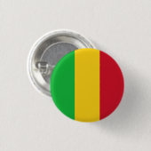 Vlag van Mali Ronde Button 3,2 Cm (Voorkant /achterkant)