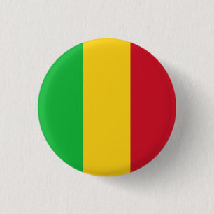 Vlag van Mali Ronde Button 3,2 Cm