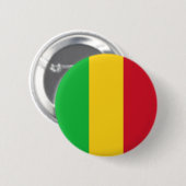 Vlag van Mali Ronde Button 5,7 Cm (Voorkant /achterkant)