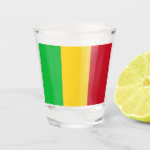 Vlag van Mali Shot Glas (Voorkant)