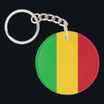 Vlag van Mali Sleutelhanger<br><div class="desc">Patriottische vlag van Mali.</div>