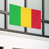 Vlag van Mali Spandoek (Buitenkant Gebouw)
