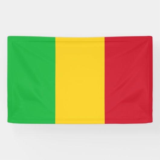 Vlag van Mali Spandoek (Horizontaal)