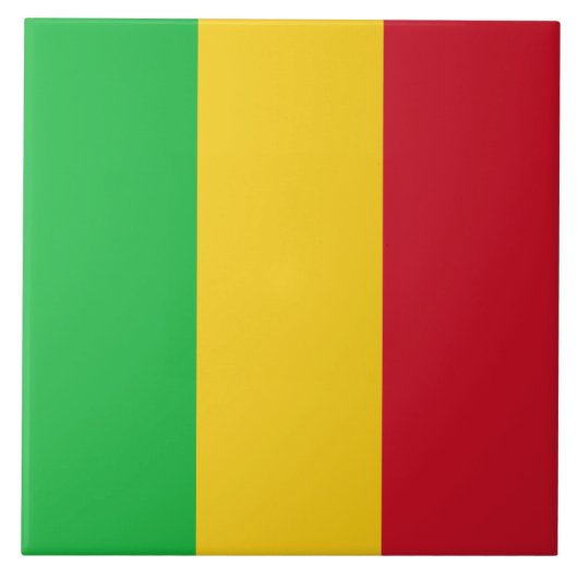 Vlag van Mali Tegeltje (Voorkant)