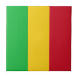 Vlag van Mali Tegeltje<br><div class="desc">Patriottische vlag van Mali.</div>