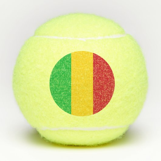Vlag van Mali Tennisballen (Voorkant)