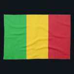 Vlag van Mali Theedoek<br><div class="desc">Patriottische vlag van Mali.</div>