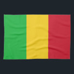 Vlag van Mali Theedoek<br><div class="desc">Patriottische vlag van Mali.</div>