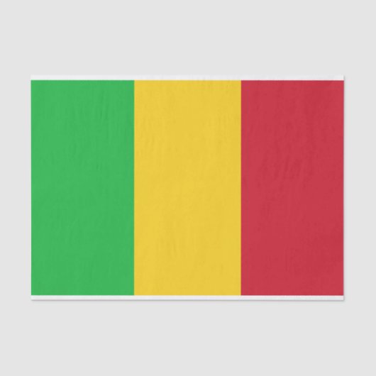 Vlag van Mali Tissuepapier (Voorkant)